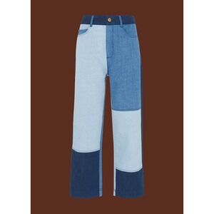 Whistles, Patchwork Denim Jeans, Blue, 26, Good Condition, MSRP $179‎